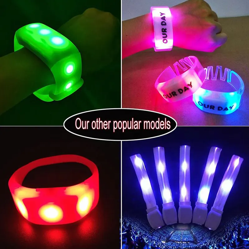 Custom Logo Led Wristbands Series for Party 7