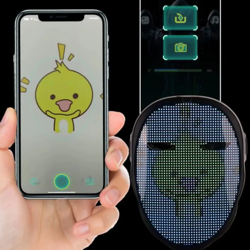 Long Lasting Customizable Led Face Mask for Event 7