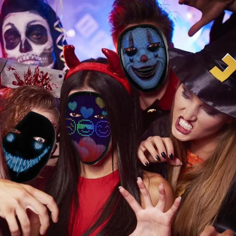 Long Lasting Customizable Led Face Mask for Event 2