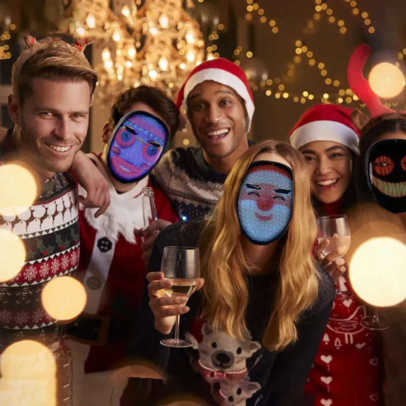 Long Lasting Customizable Led Face Mask for Event 6