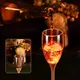 High-Brightness Orange LED Party Glassware with Replaceable Batteries for Long Events