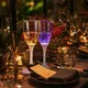 Dual-Color High-Transparency Acrylic LED Stemware - BPA-Free Food Grade Material