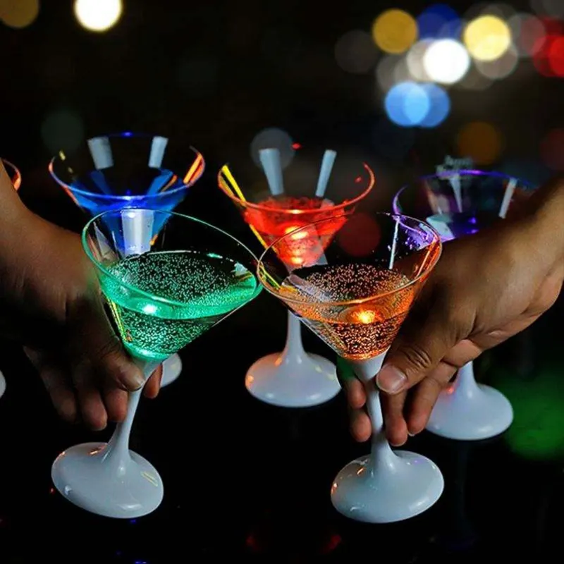 Light Up Plastic Wine Glasses with Custom Services for Party 2