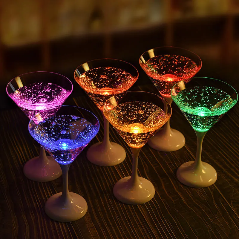 Light Up Plastic Wine Glasses with Custom Services for Party 5