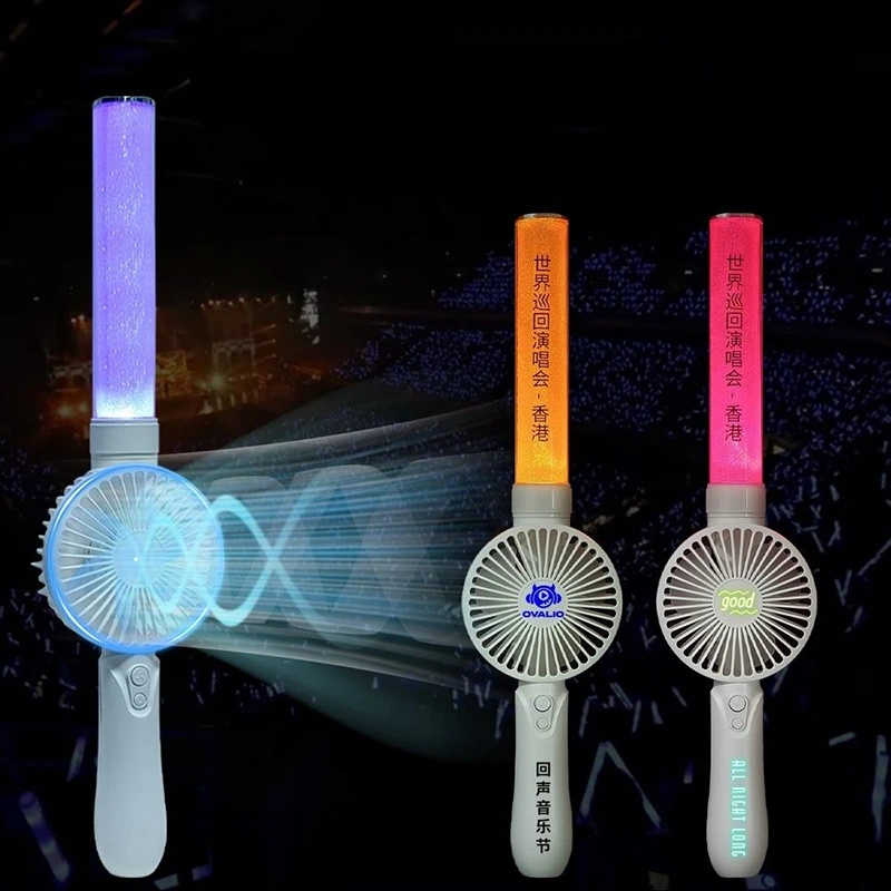Custom LED Light Stick with USB Fan for K-pop Concerts & Live Events 1