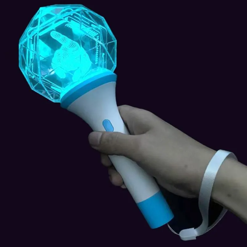 Ergonomic handle design for custom concert light sticks