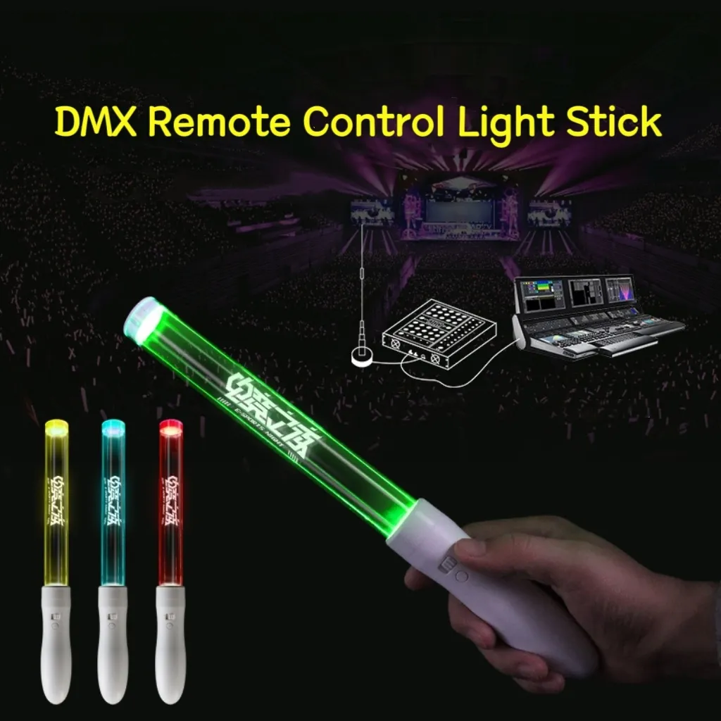 DMX 512 transmitter console and PC software for remote LED light stick central control