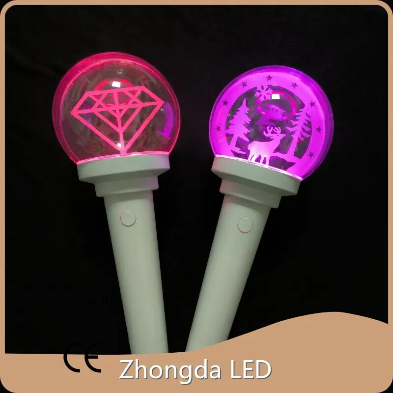 Multi color OEM Custom logo KPOP Light Stick for Concerts