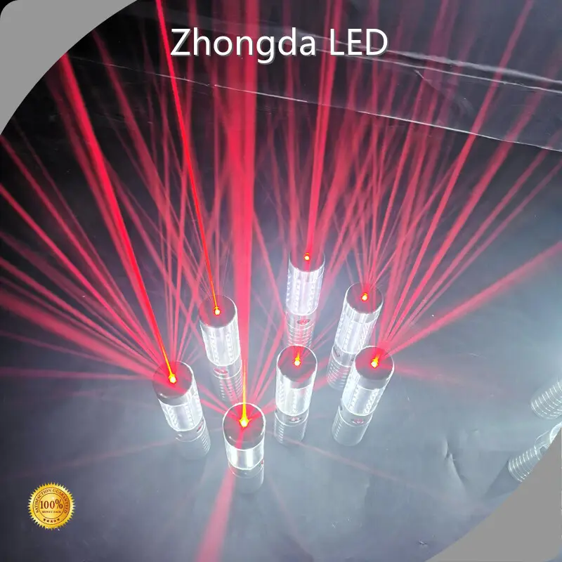 Class 2 laser bottle sparklers projecting red beams for VIP bottle service display