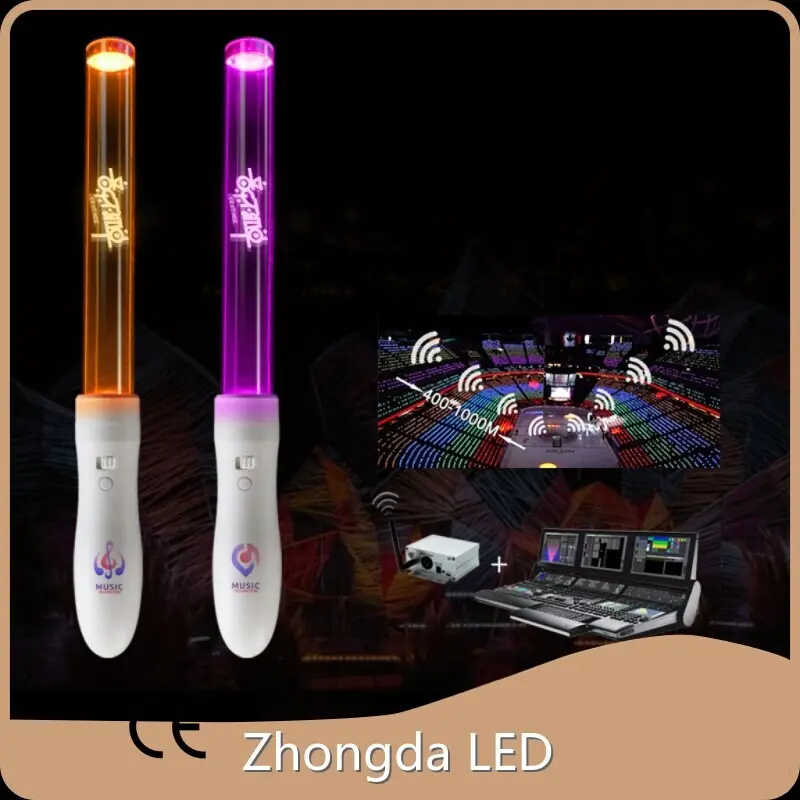 Handheld remote control LED cheer sticks with multi-color