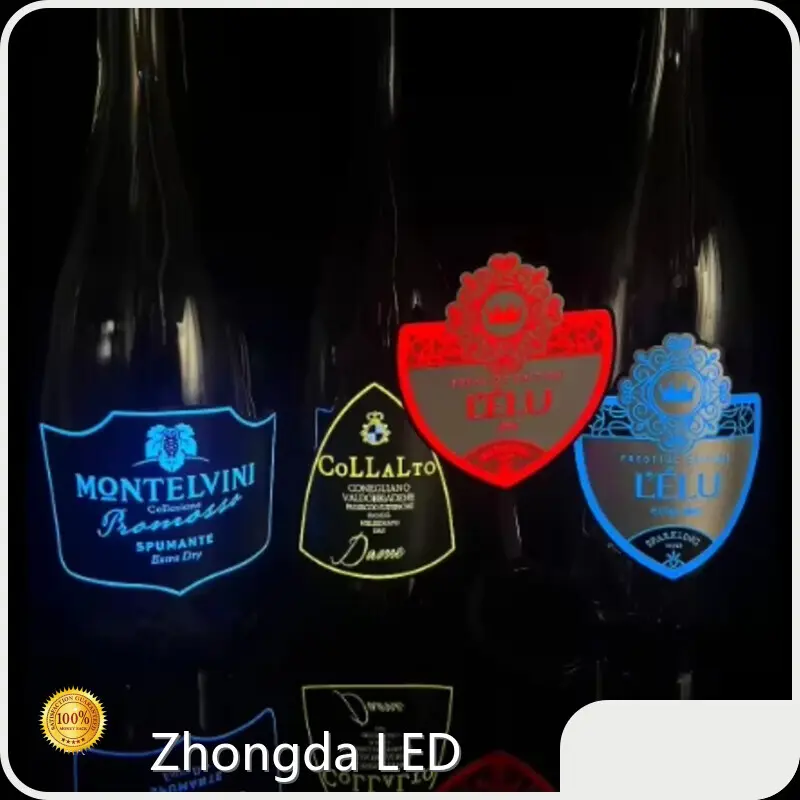 Zhongda LED Bottle Label Bottle Label Factory Price 1