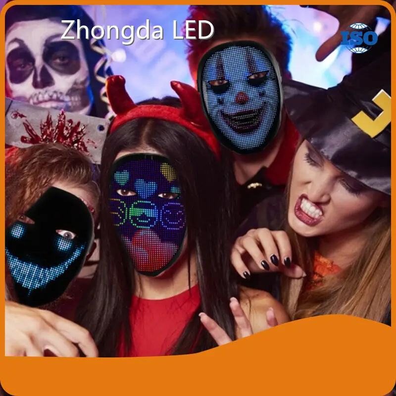 Long Lasting Customizable Led Face Mask for Event 1