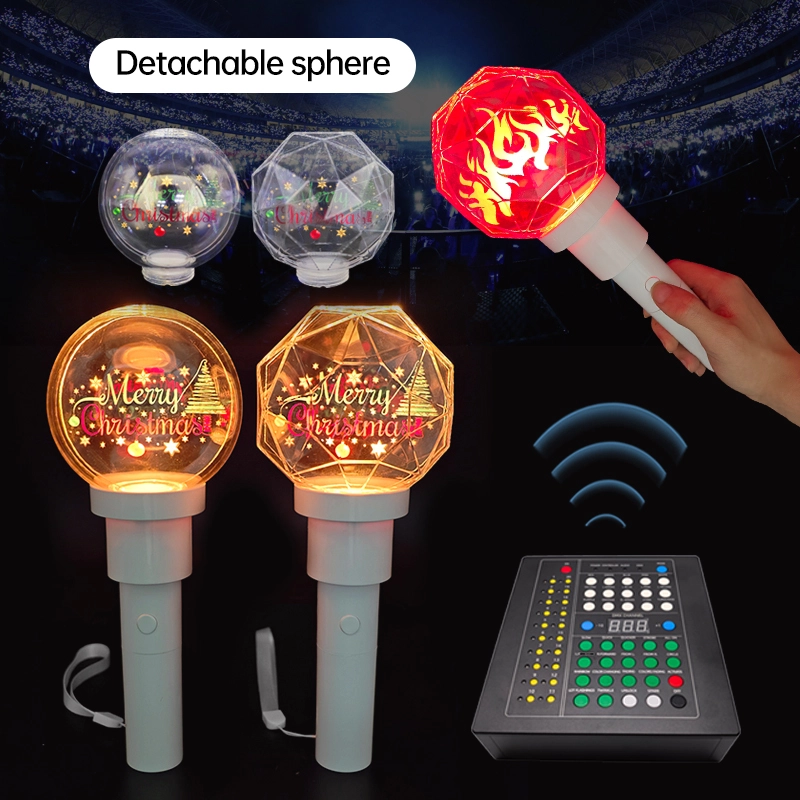 custom Bluetooth APP control LED light stick for live events with stage control and pixel logo effects