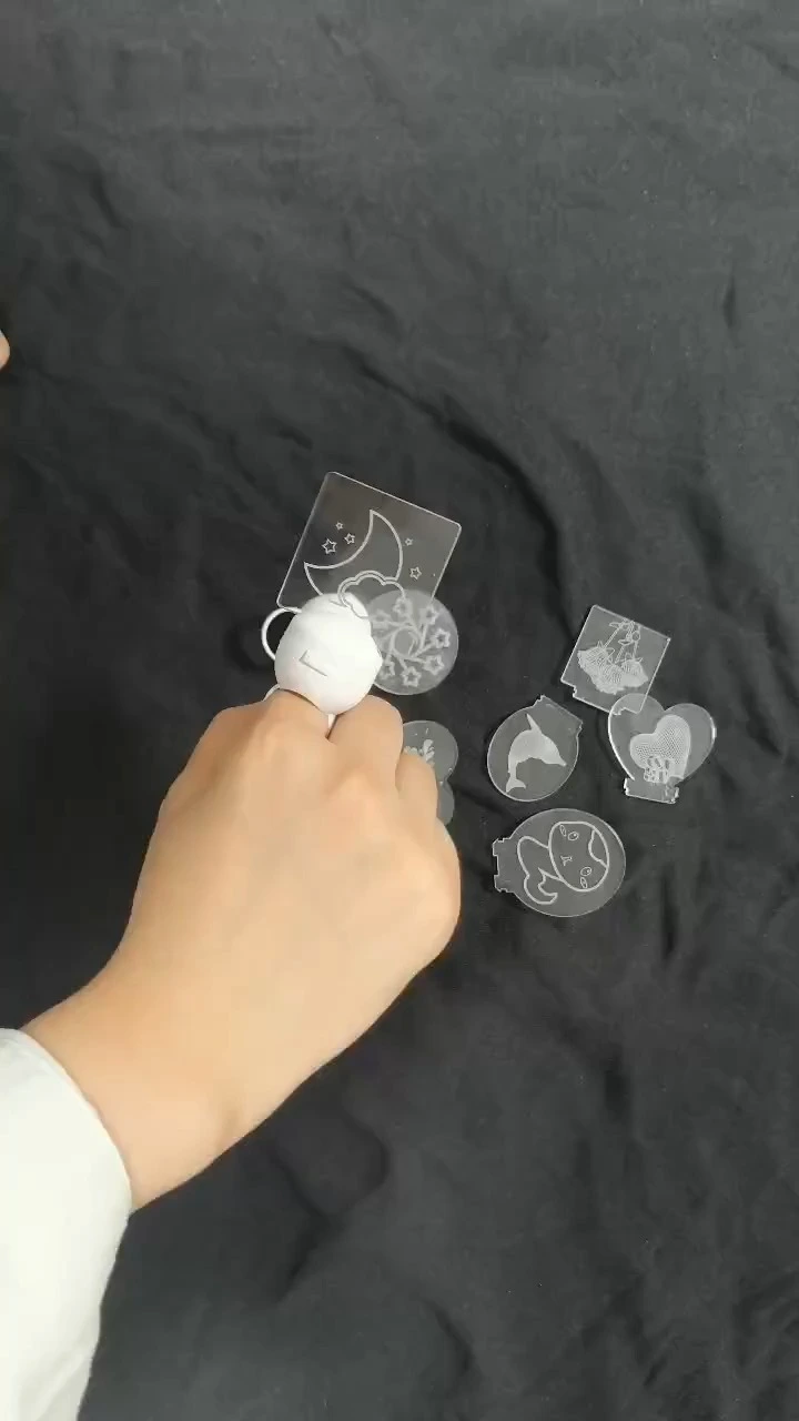 custom acrylic LED finger ring lights used for fan events 