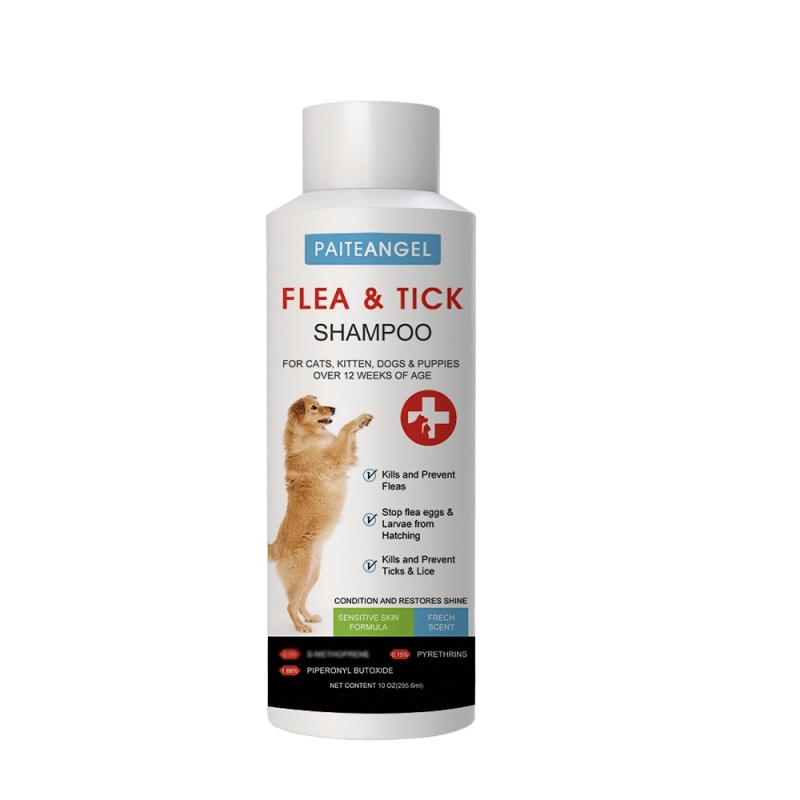 Private Label Dog Flea and Tick Shampoo Prevent Ticks & Lice Skin Care Health 1