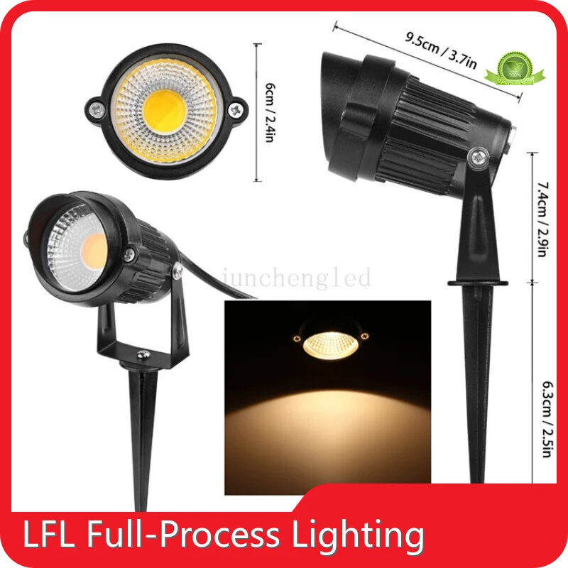 3W Anti-Glare Energy Saving Outdoor Underground Spike LED Garden Spot Light 1