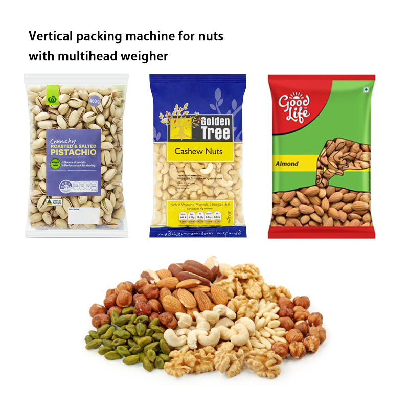 மிருதுவான பிஸ்கட்டுக்கான தானியங்கி இணைப்பு பை பேக்கிங் இயந்திரம் இணைப்பு பை செங்குத்து பேக்கேஜிங் இயந்திரம் 9