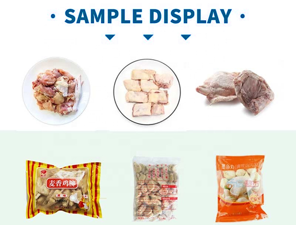 Automatic chicken packaging machine vffs vertical packing machine for chicken wing, fillet 8