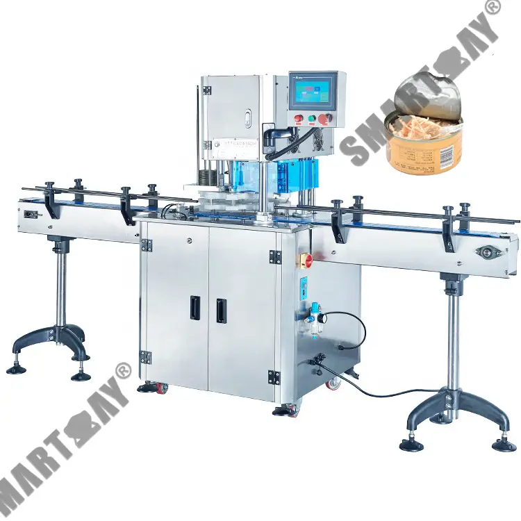 Mesin Segel Kaléng Tuna Otomatis Pinuh Pikeun Mesin Segel Kaléng PET Kadaharan 1