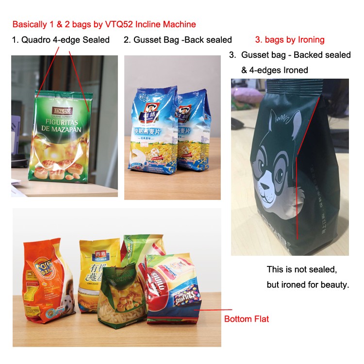 SW-730 automatic sealing stand up plastic sachet pouch snacks quadro bag packaging machine 10