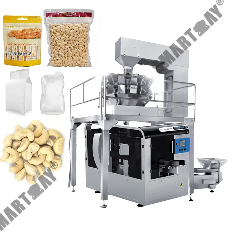 Mesin pembungkusan kacang tanah kernel automatik untuk pengedap kantung berdiri dan mengira 1