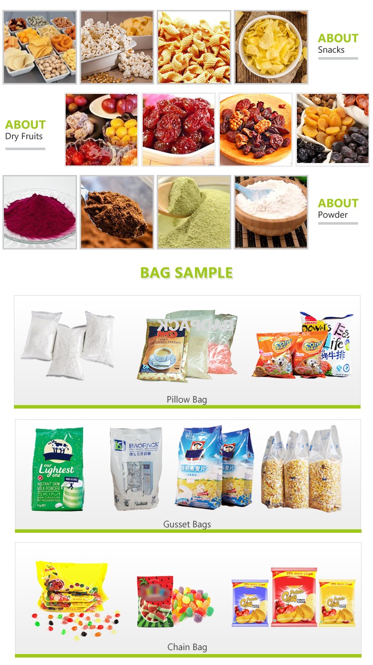 Multifunction dry fruit filling machine price pillow bag vertical packing system for snacks 13