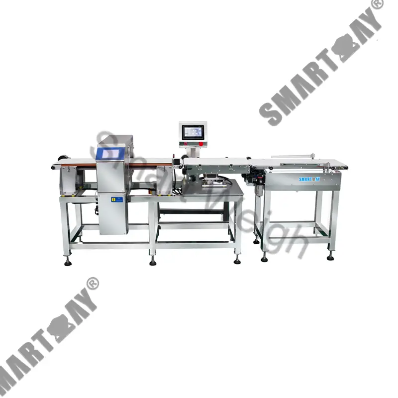 Online Kontrollweeger Metalldetektor Kombinatiounsmaschinn - Smart Weigh Pack 1