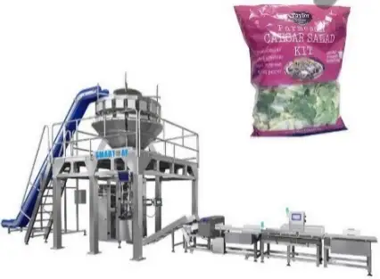 בלעטערדיקע גרינסן פּאַקקאַגינג מאַשין סאַפּלייערז מיט מולטיכעד וועיגער פֿאַר סאַלאַט 1