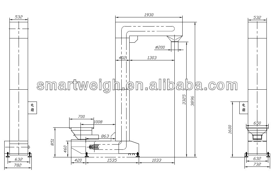 1,6 l pilnībā automātisks plastmasas kausu lifts/padeves kausu konveijers vertikālām konveijeru sistēmām 8