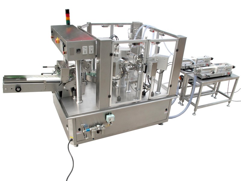 Liquid Filler With Rotary Premade Pouch Packaging Machine