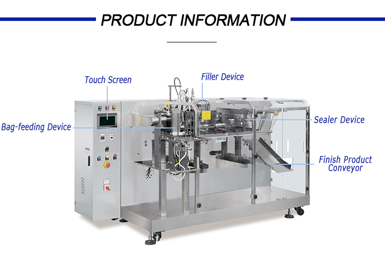 Auto  Horizontal Premade Pouch Packaging Machinery for Liquid Powder Granule 6