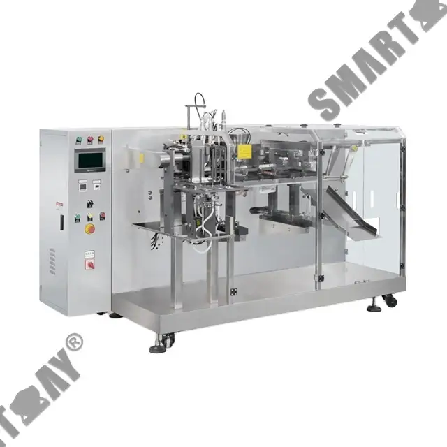 Аўтаматычнае гарызантальнае пакавальнае абсталяванне для гатовых пакетаў для вадкіх парашковых гранул 1