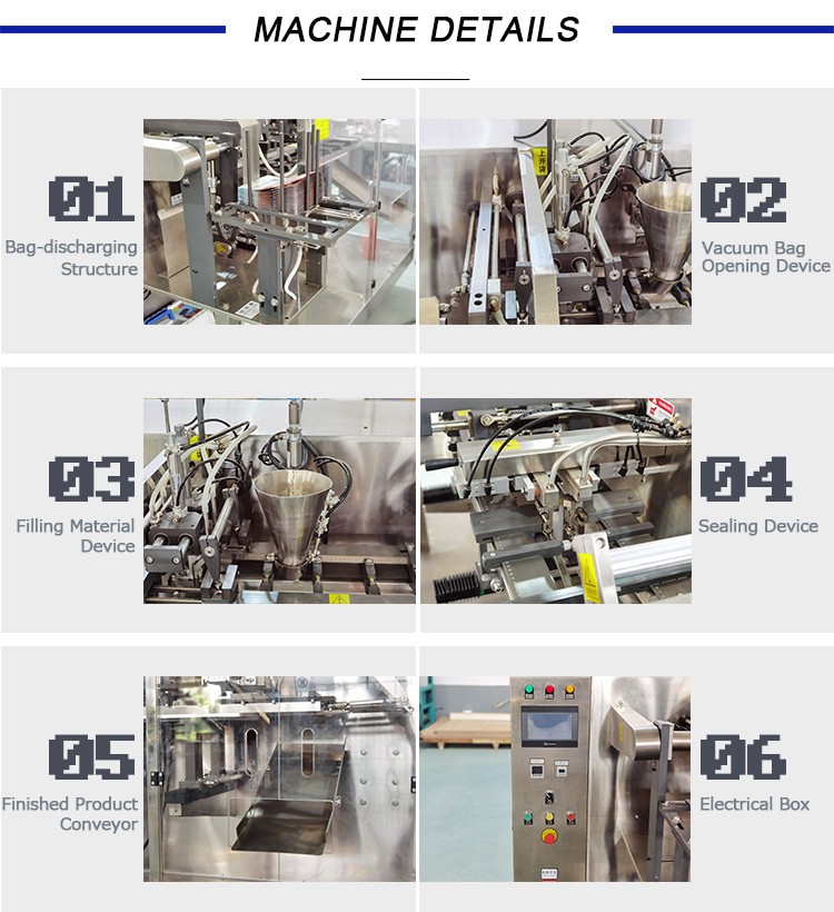 Auto  Horizontal Premade Pouch Packaging Machinery for Liquid Powder Granule 7