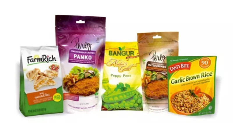 High accuracy filling beef jerky rotary packaging machine dry meat pieces packing machine with multi head weigher 18