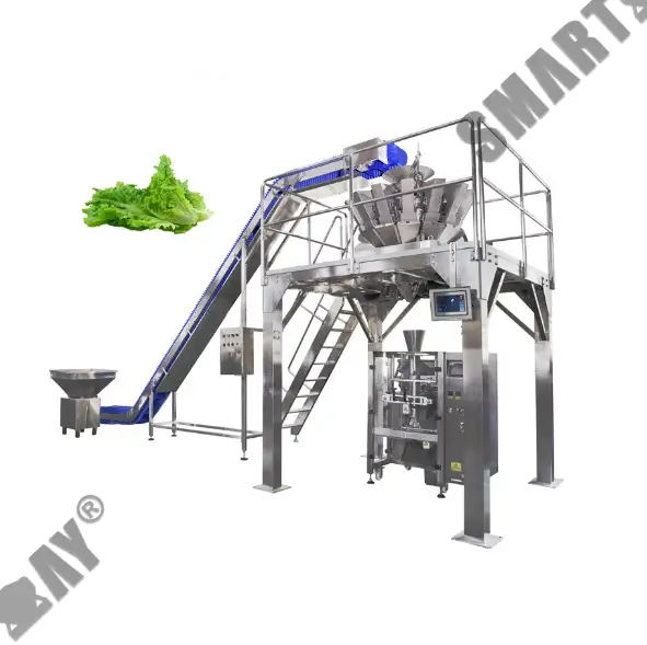 Umatshini wokupakisha imifuno yeLettuce eFrozen Spinach eneSalad Multihead Weigher ozenzekelayo 1