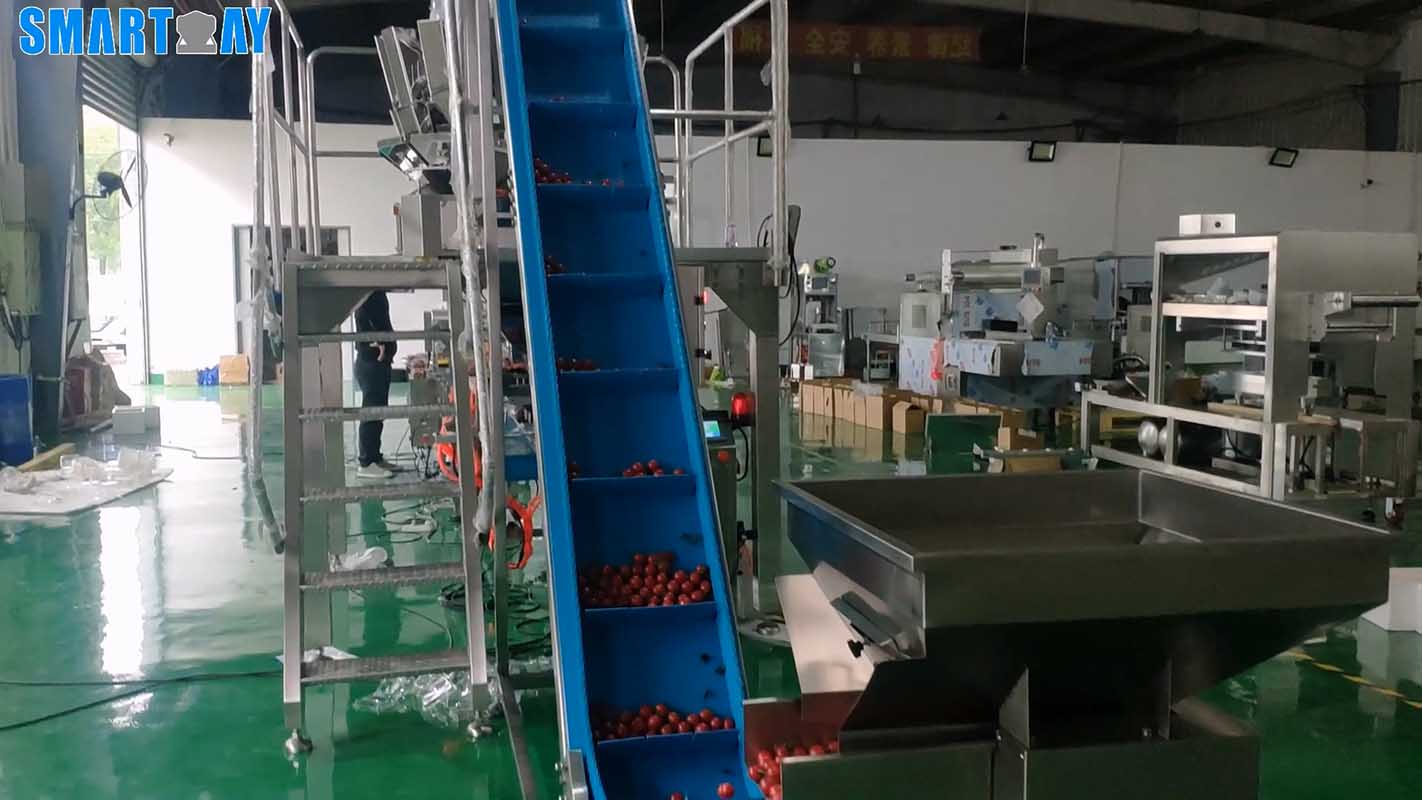 Parduodamas kokybiškas šviežių daržovių, vaisių ir vyšninių pomidorų pakavimo aparatas | „Smart Weight“ 10