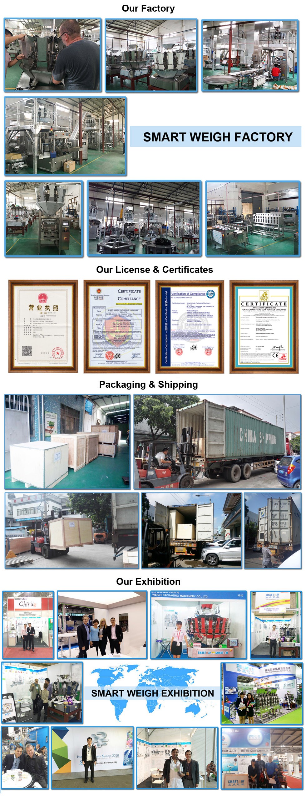 SW-M10P420 Automatic Combine Weighing and Packing Machine for Snack Food/Nuts/Dried Fruit/ Small Granule 19