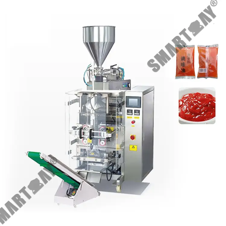 Awtomatikong linya ng makinang pang-packaging ng VFFs tomato paste sauce ketchup pouch 1