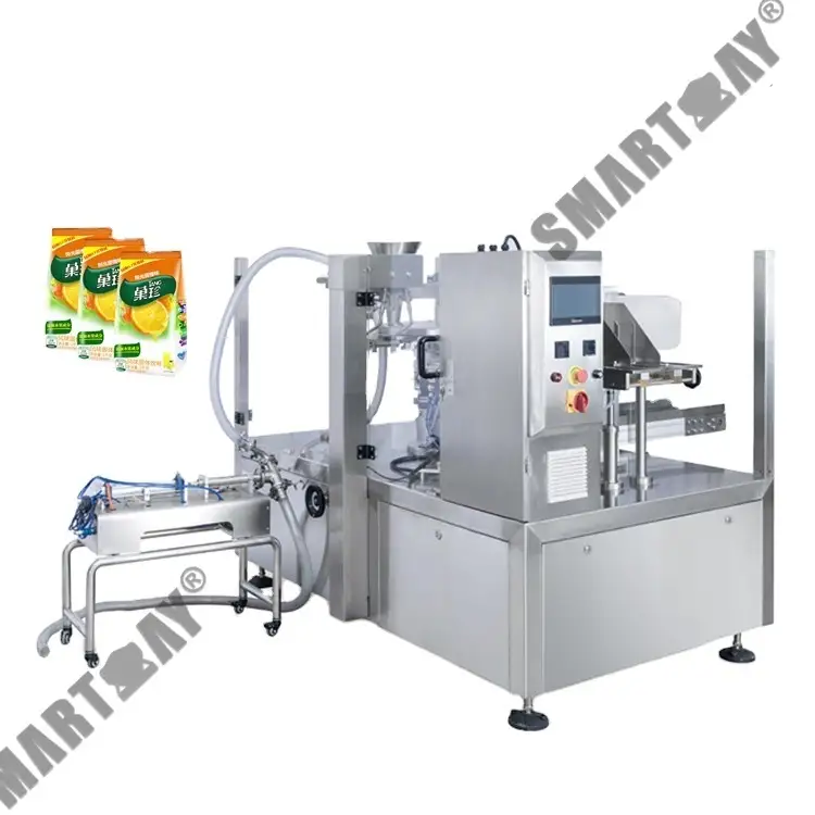 Bug-os nga Awtomatikong Makina sa Pagputos sa Likido nga Duga sa Prutas / gatas / tubig / Ketchup sachet 1