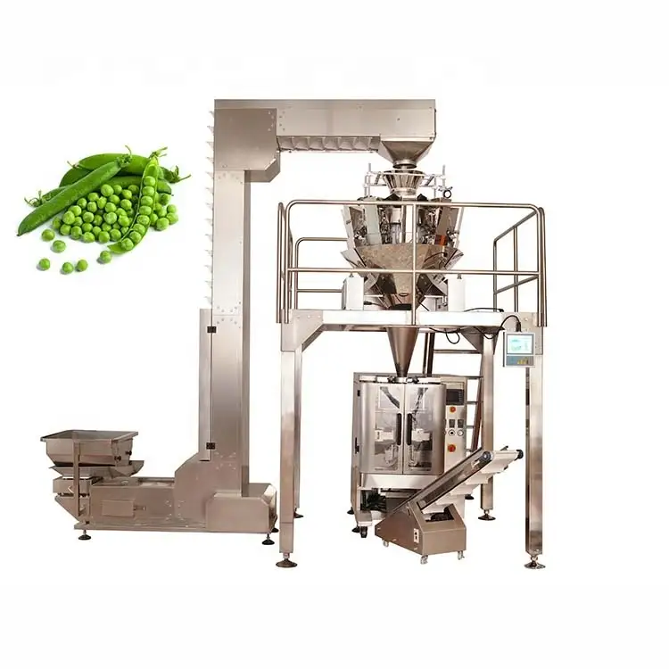 Factory sales automatic vertical peas packing machine with multihead 1