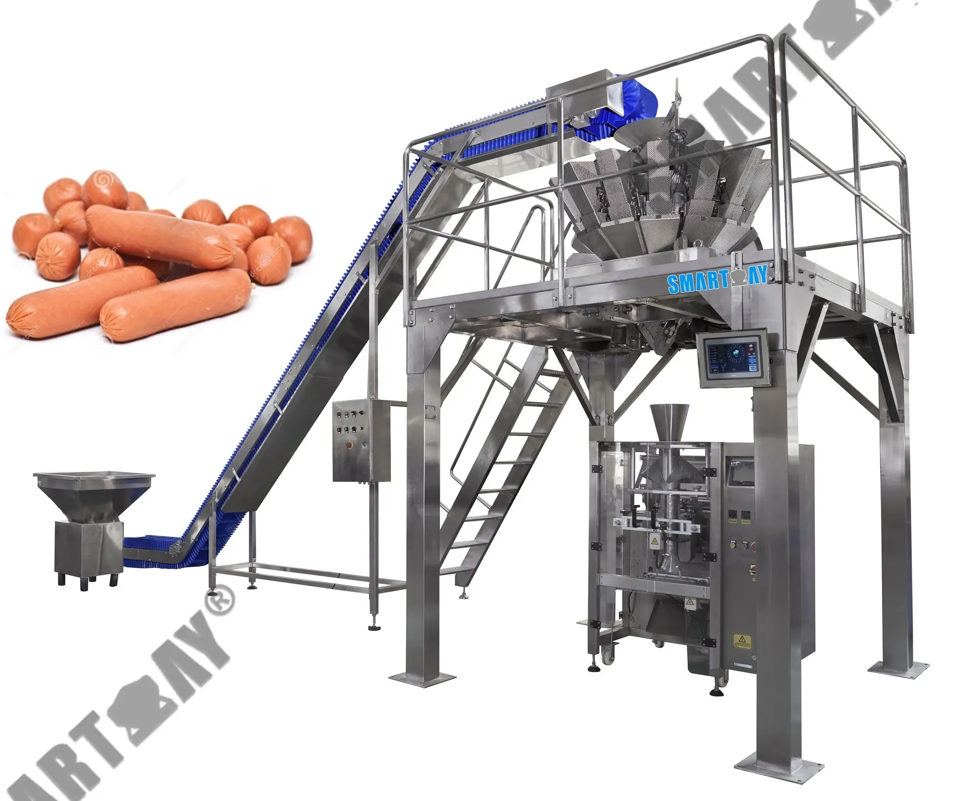 Fabryksferkeap automatyske fertikale woarstferpakkingsmasine mei multihead 1