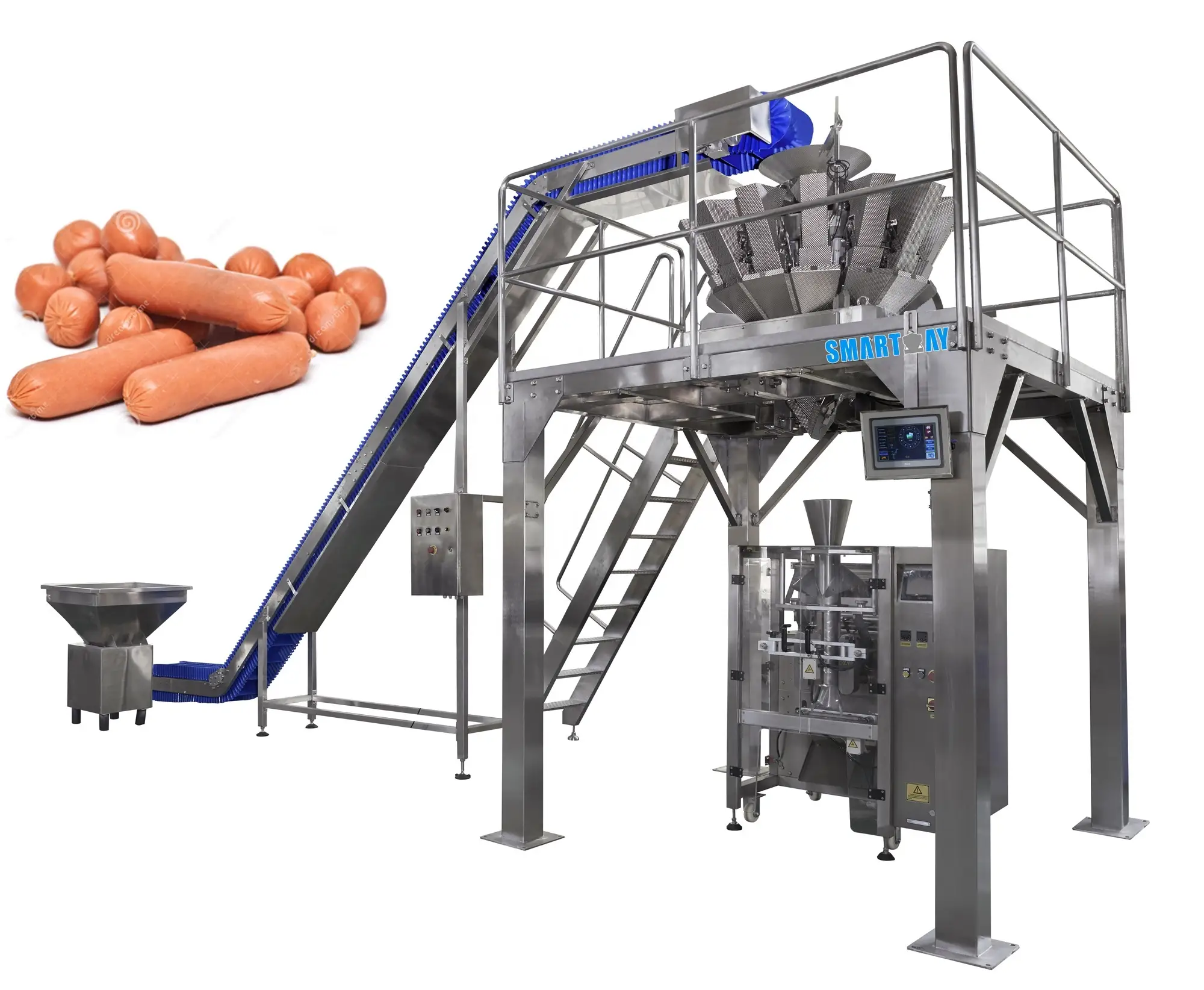 Mashine ya kufunga soseji wima ya mauzo ya kiwandani yenye vichwa vingi 1