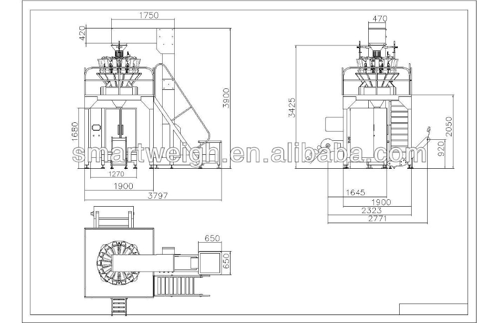 2.5L Hopper Automatic Pillow Bag Sweet Oats Corn Flakes small food packaging machine 10