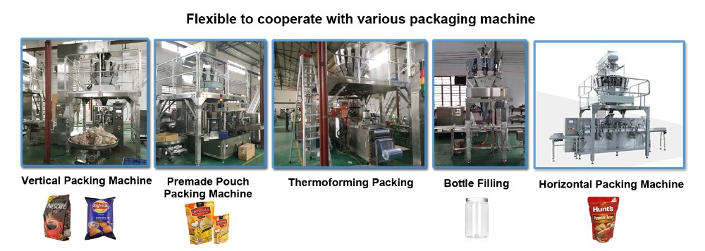 14头模块化控制多头称重机，适用于饼干或宠物食品包装机 13