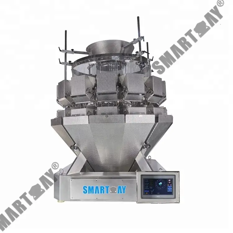 Воданепранікальная машына для ўпакоўкі харчовых салатаў IP65 з шматгалоўным узважвальнікам 1