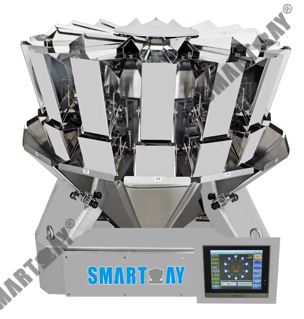 14 Head Modular Control Multihead Weigher Para sa Biscuit o Goody Pet Food Packing Machine 1
