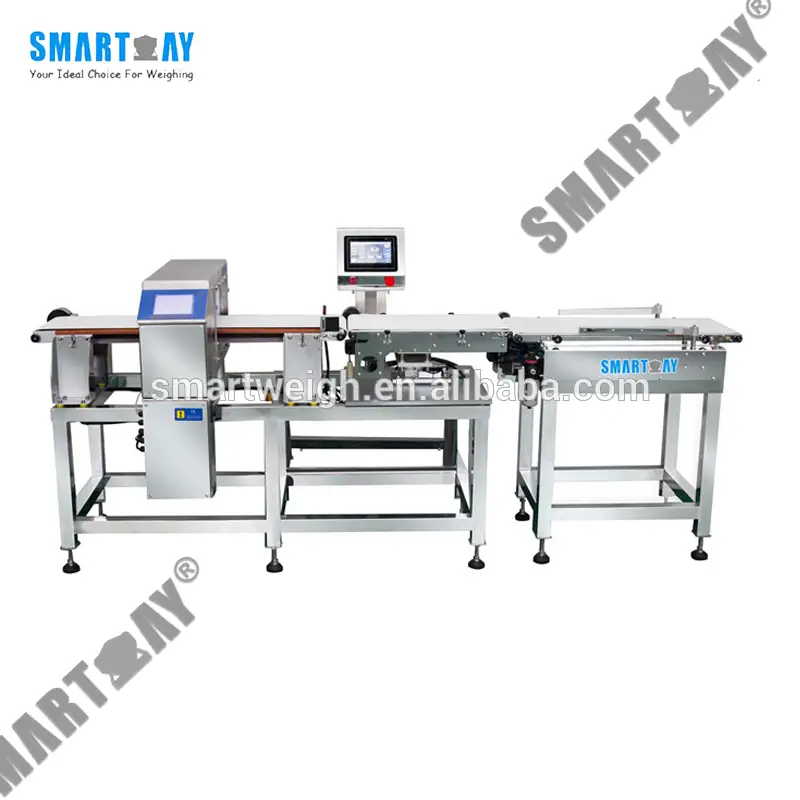 SW-CD320 Qida İstehsal Xəttində Metal Aşkarlamaq üçün Tərəzi və Metal Detektoru Yoxlayın 1