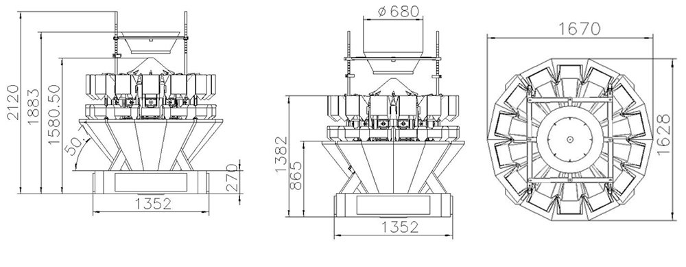 Hot speed multihead weigher packing machine salad Smart Weigh Brand 5