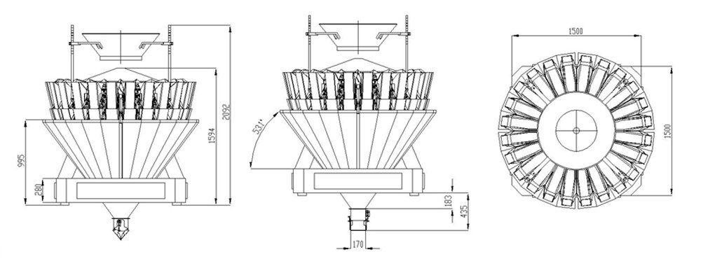 Hot multihead weigher packing machine large Smart Weigh Brand 2