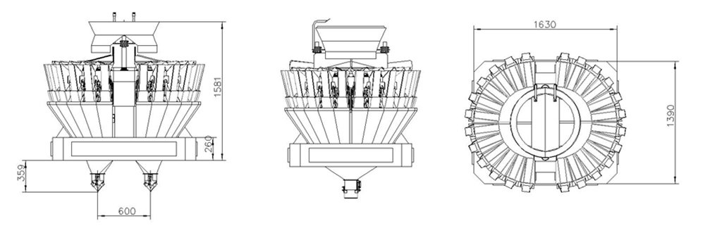Hot multihead weigher packing machine large Smart Weigh Brand 3